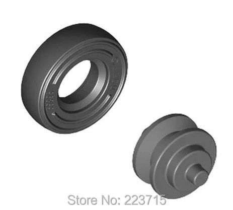 *Tyre + rim D8, Sebs* K59895 20 pcs DIY enlighten block brick part No. 59895+3464 Compatible With Other Assembles Particles alx