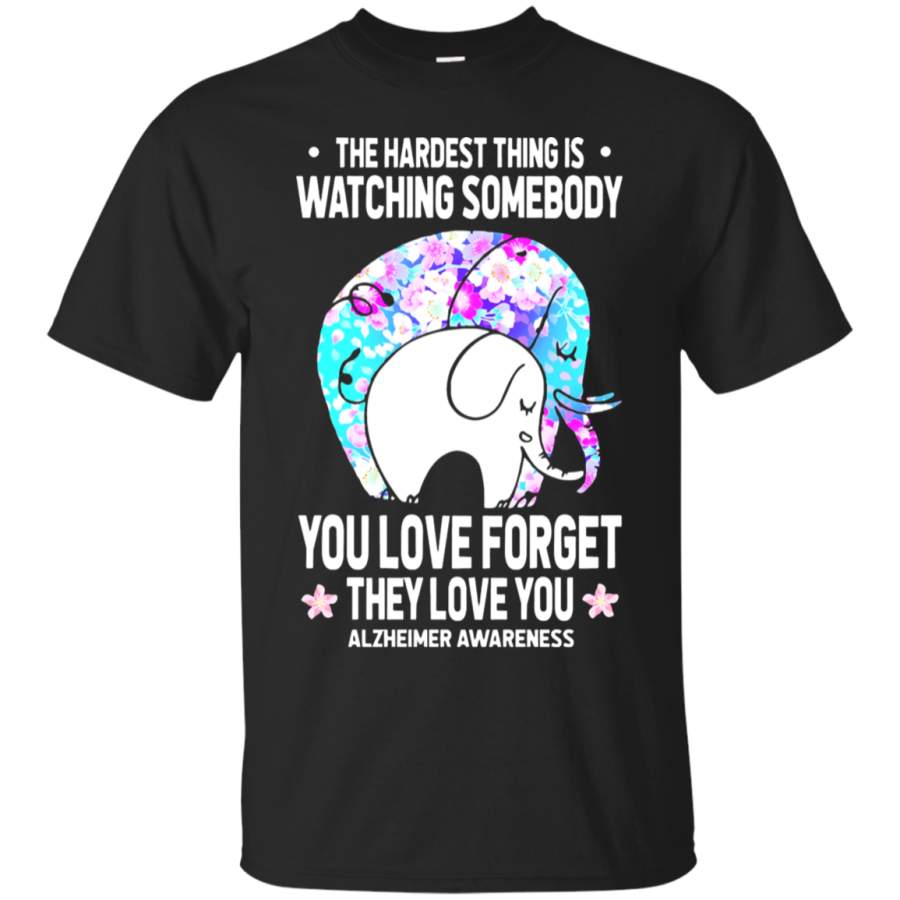 AGR Alzheimer Awareness Watching Somebody You Love Forget You T-Shirt