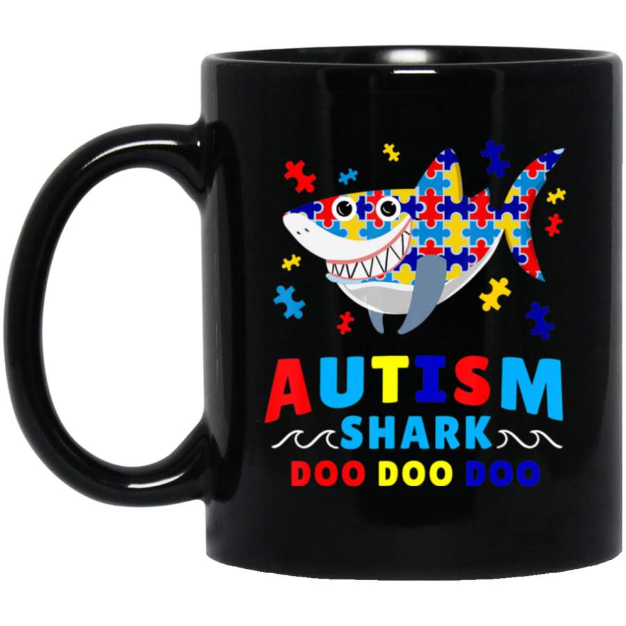 Autism Shark Doo Doo Autism For Autism Awareness Day Coffee Mug