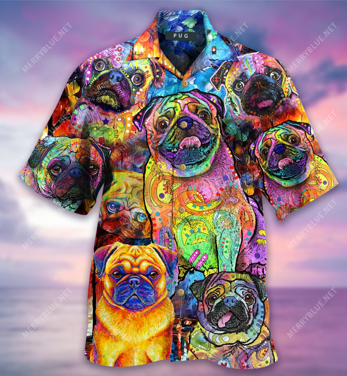 Life Is Better With A Pug Unisex Hawaii Shirt Ha12491