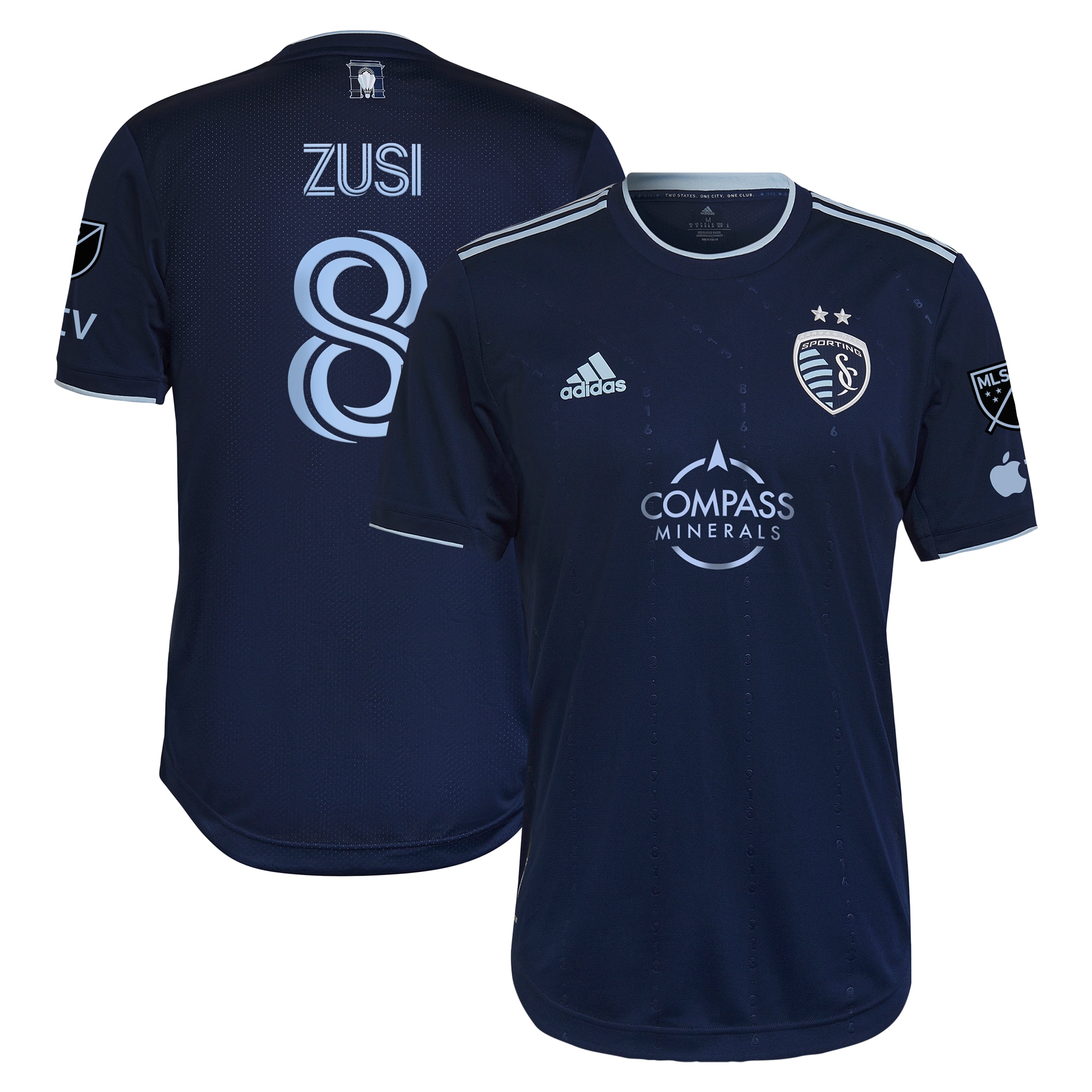 Graham Zusi Sporting Kansas City 2023 State Line 3.0 Authentic Player Jersey – Blue