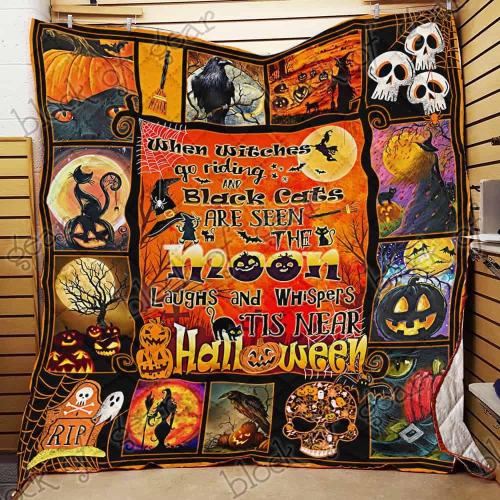 Witch Halloween 3D All Over Printed Quilt Blanket