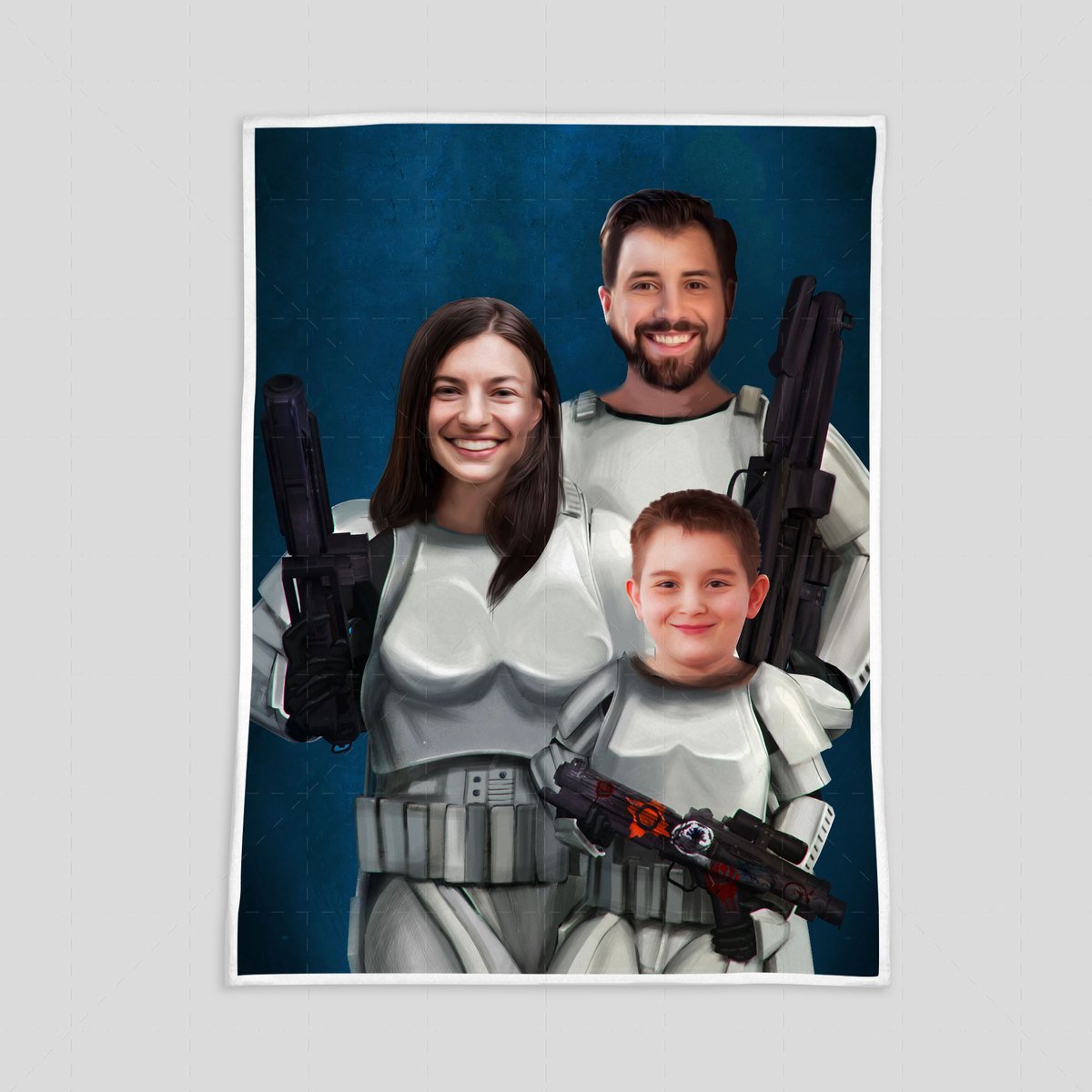 Stormtropper Family Custom Blanket