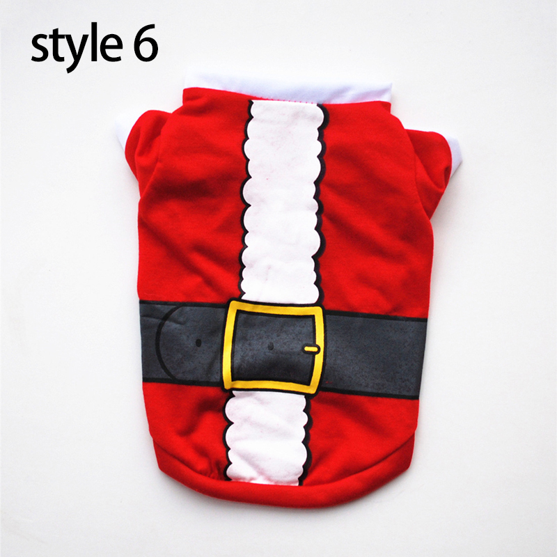 Christmas Cotton Pet Clothing Dog Clothes For Small Medium Dogs Vest Shirt New Year Puppy Dog Costume Chihuahua Pet Vest Shirt alx