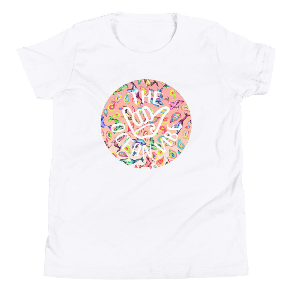 The Peach Paisley Whale – Kid’s T-Shirt