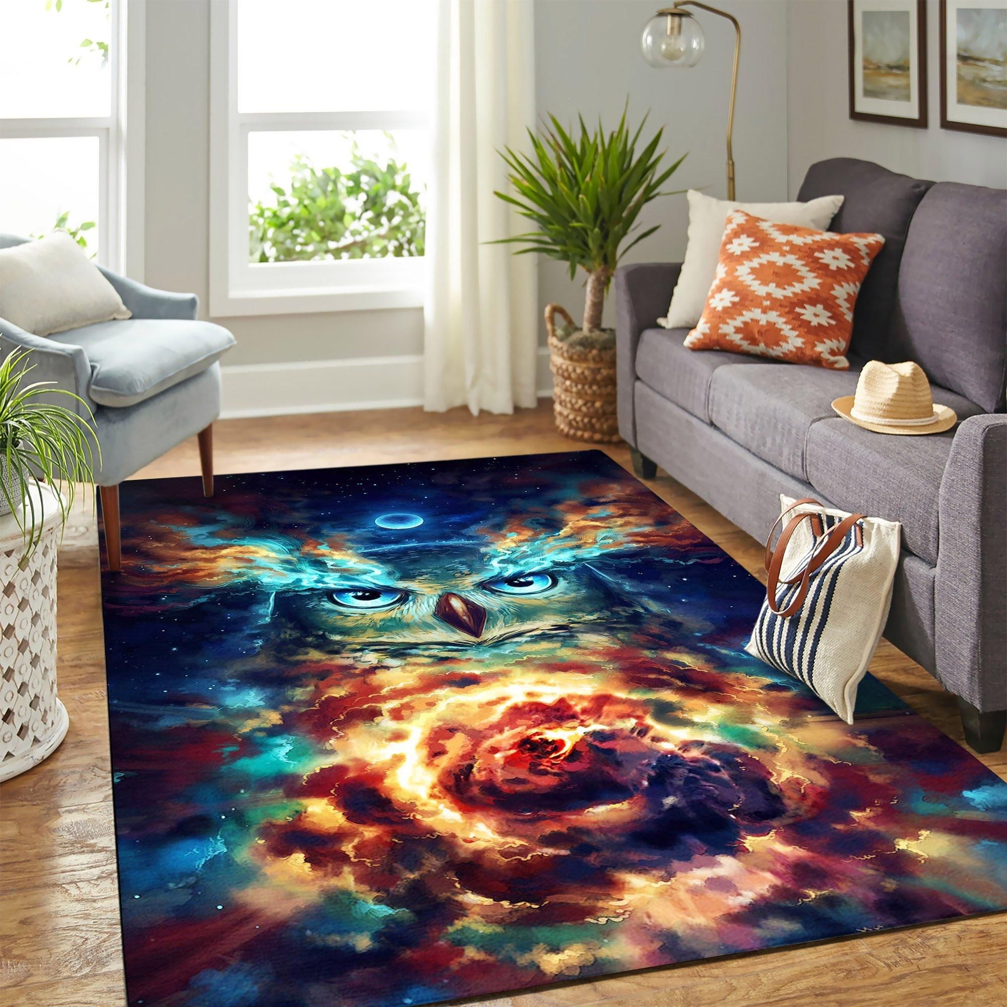 Mystic Owl Area Rug Geeky Carpet – home decor – Bedroom Living Room decor