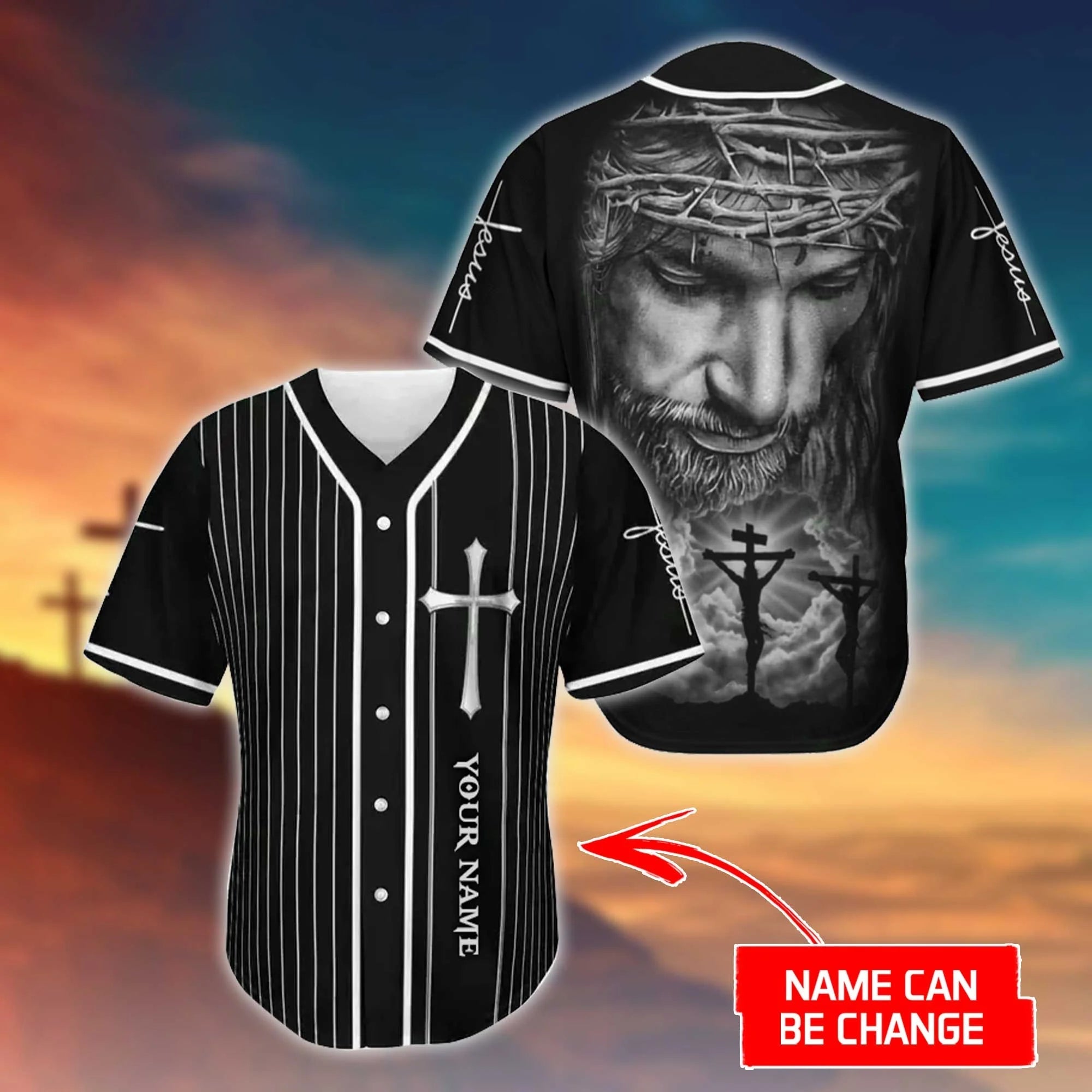 Cross, Christ Baseball Jersey – The Savior Custom Baseball Jersey Shirt For Men Women