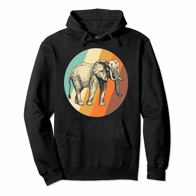 Elephant Vintage Retro Elephant Pullover Hoodie, T Shirt, Sweatshirt