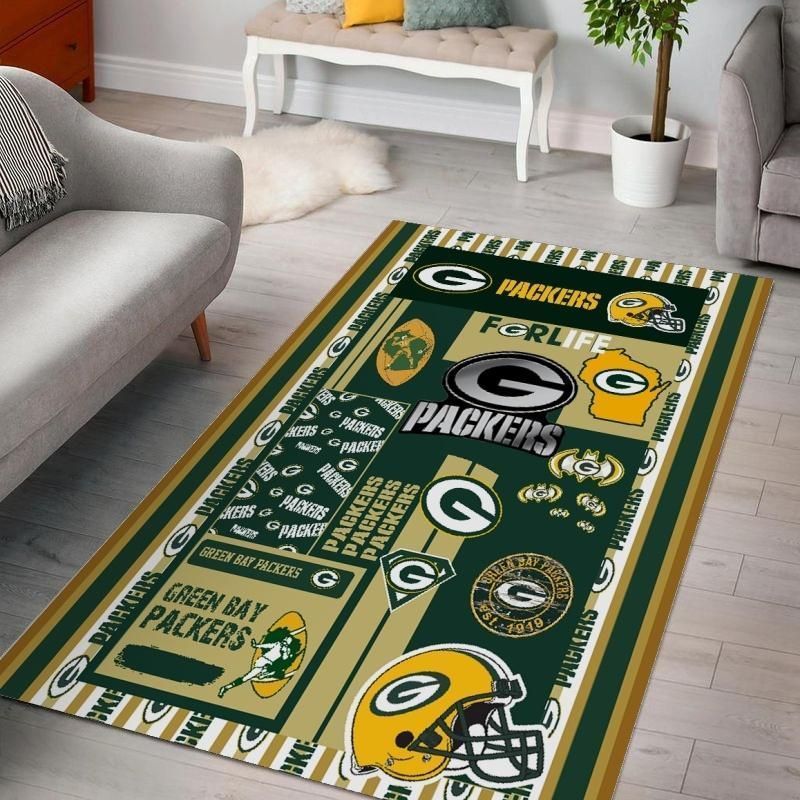 Green Bay Packers Ver 7 Area Rug For Christmas Living Room Rug Us Gift Decor