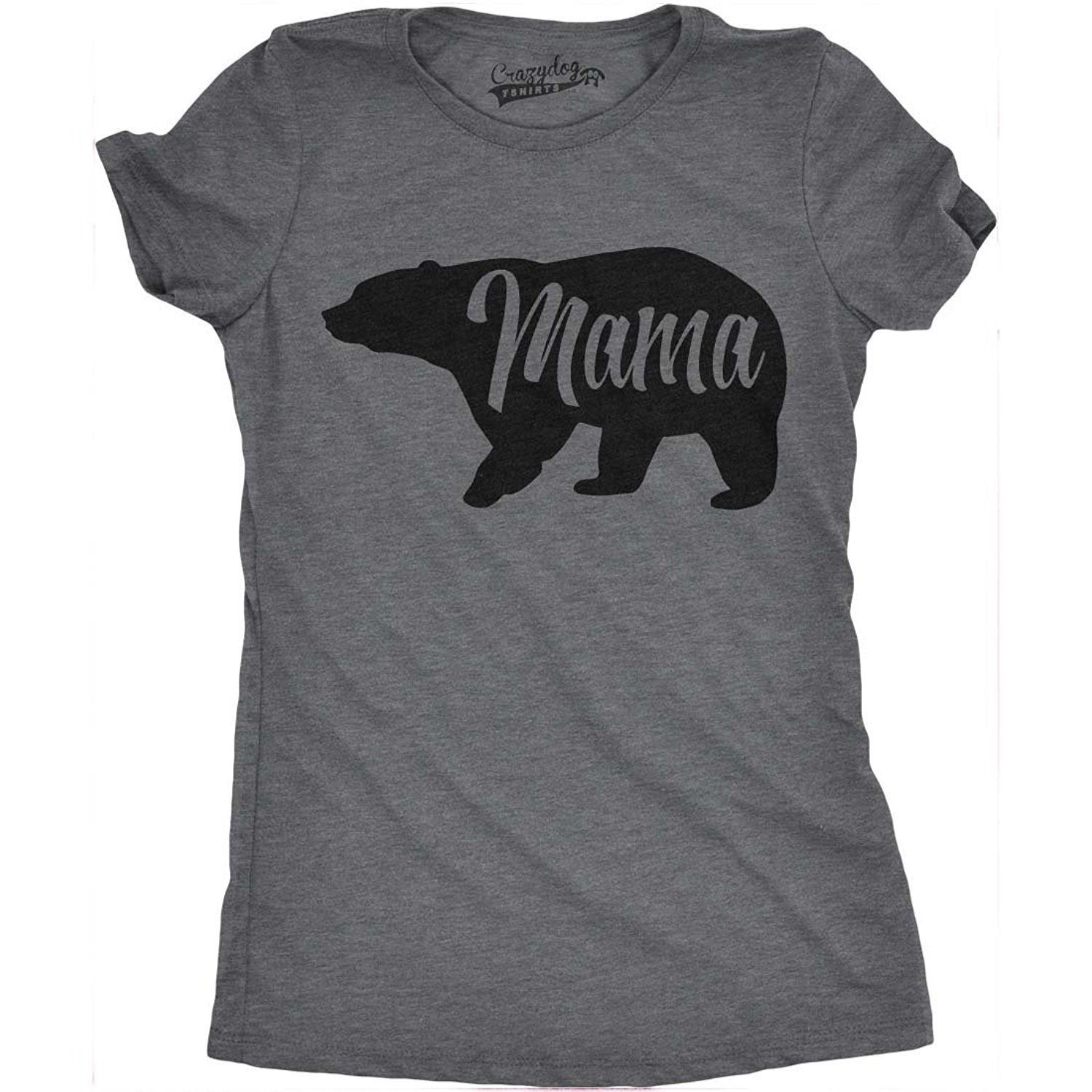 Womens Mama Bear Funny T Shirt For Moms Gift Idea Novelty Wild Animal Family Tee