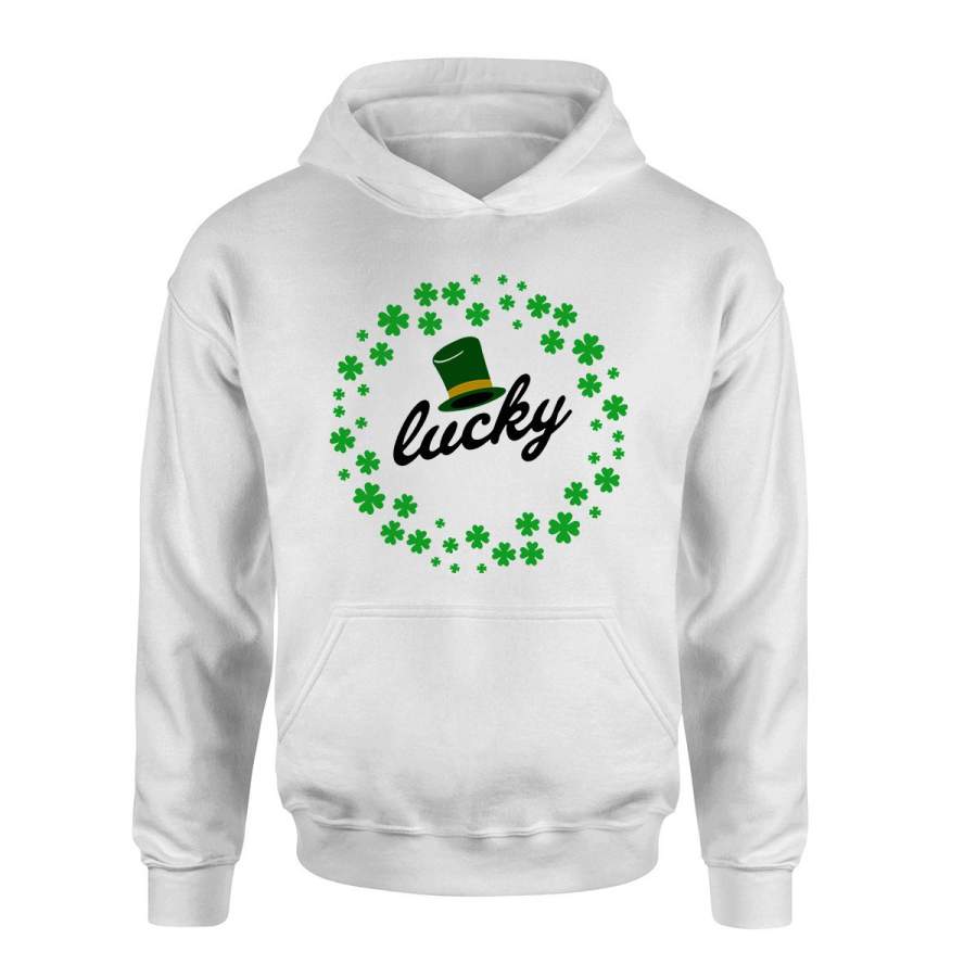 St patricks Hoodie – st paddys gifts Lucky Clover NQS141
