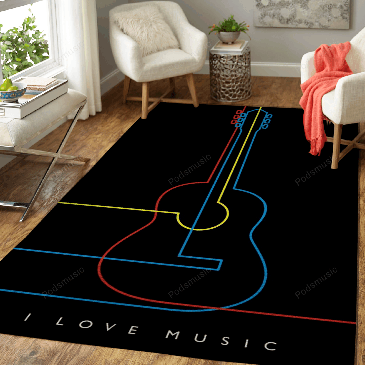 I Love Music – Garis Art Art For Fans Area Rug Carpet