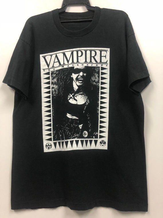 vintage vampire by fashion victim movie horror t shirt 90s