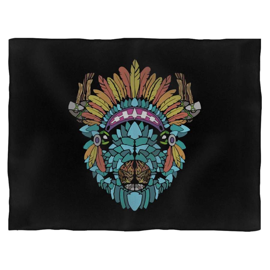 Buffalo Arrowhead Native American Blanket