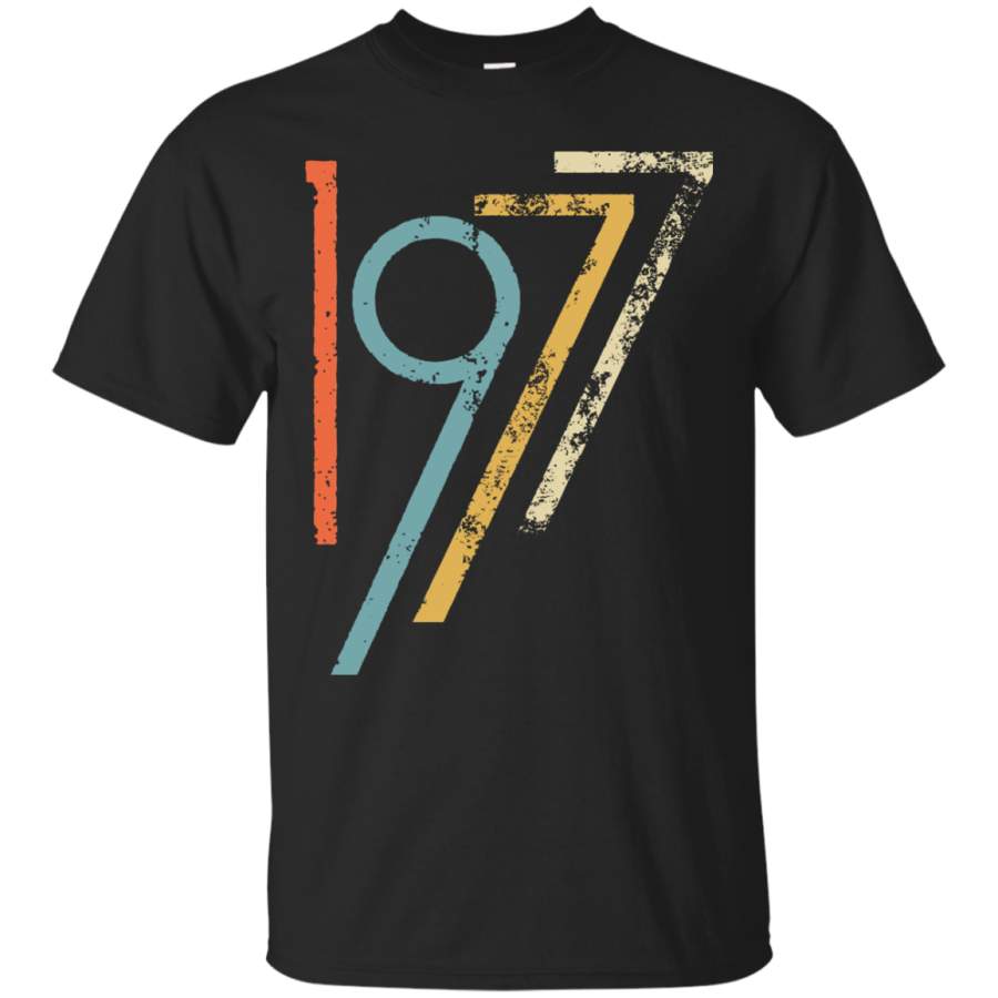 CuteComfy Vintage Graphic 1977 Numbers 40th Birthday – Men/Women T shirt