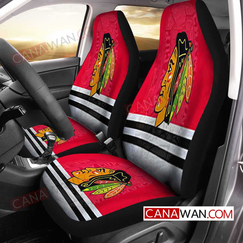 Chicago Blackhawks Style129 3D Customized Personalized Car Seat Cover