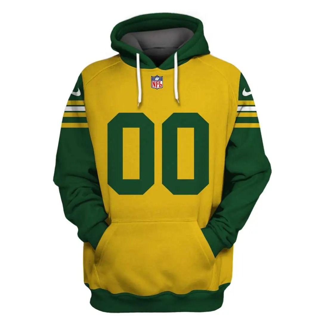 Personalized Green Bay Packers Custom 3D All Over Print Hoodie, Zip-Up Hoodie