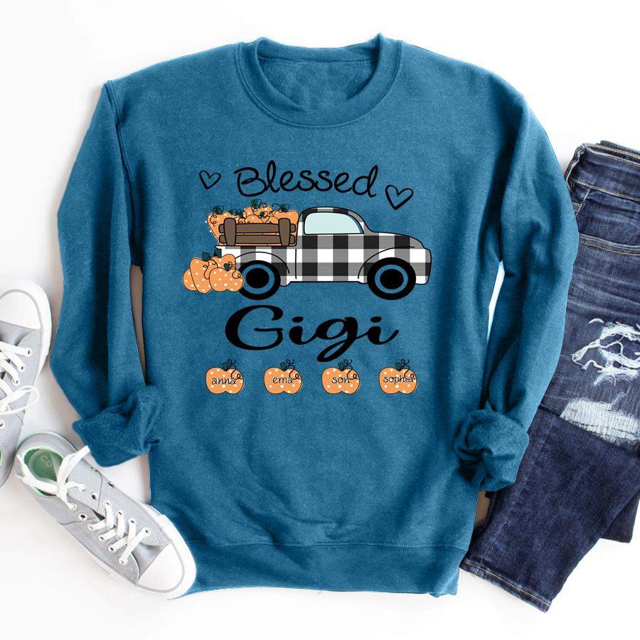 Personalized My Greatest Blessings Call Me Gigi Fall Shirt