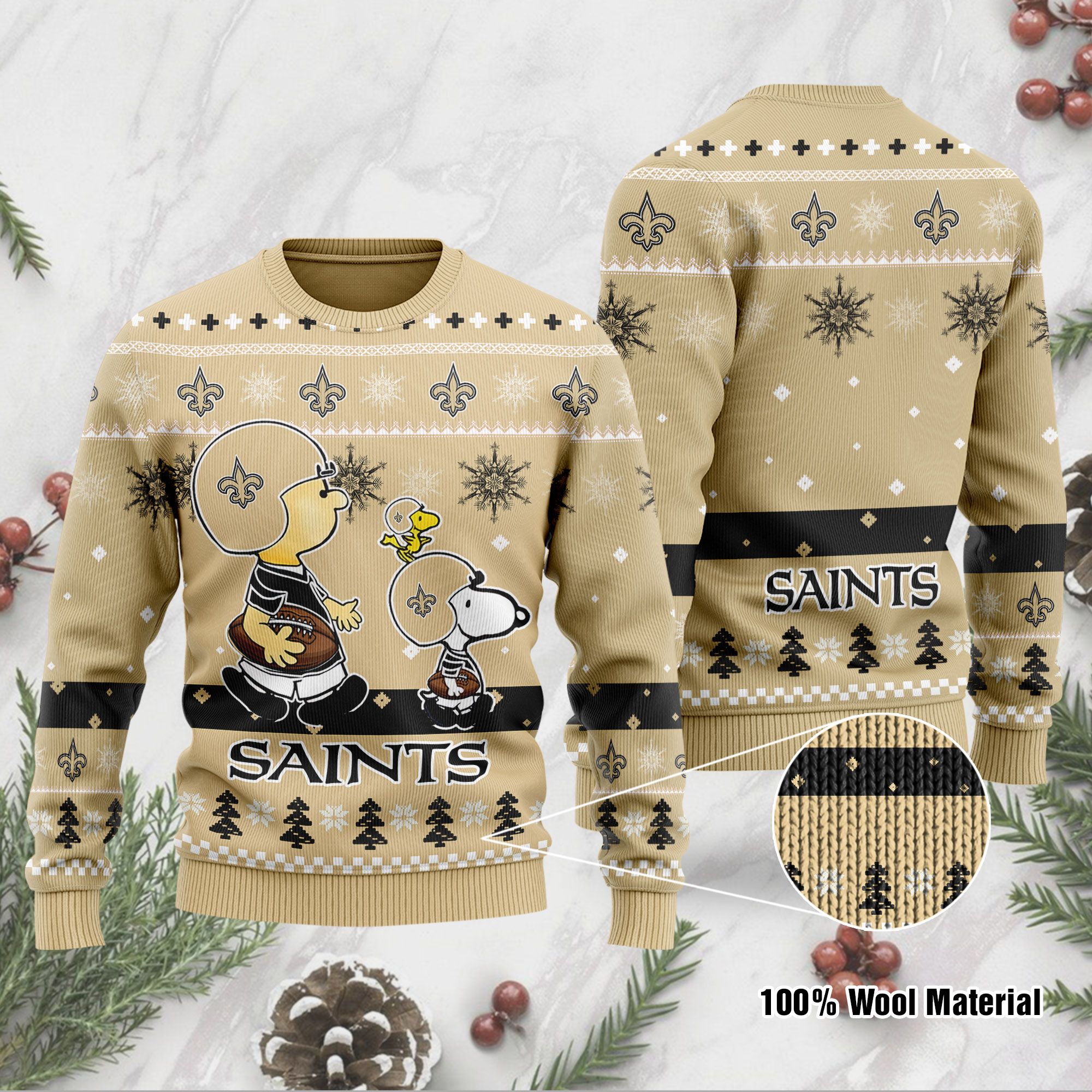 New Orleans Saints SP Ugly Sweater 189 L1MTH0255-XM