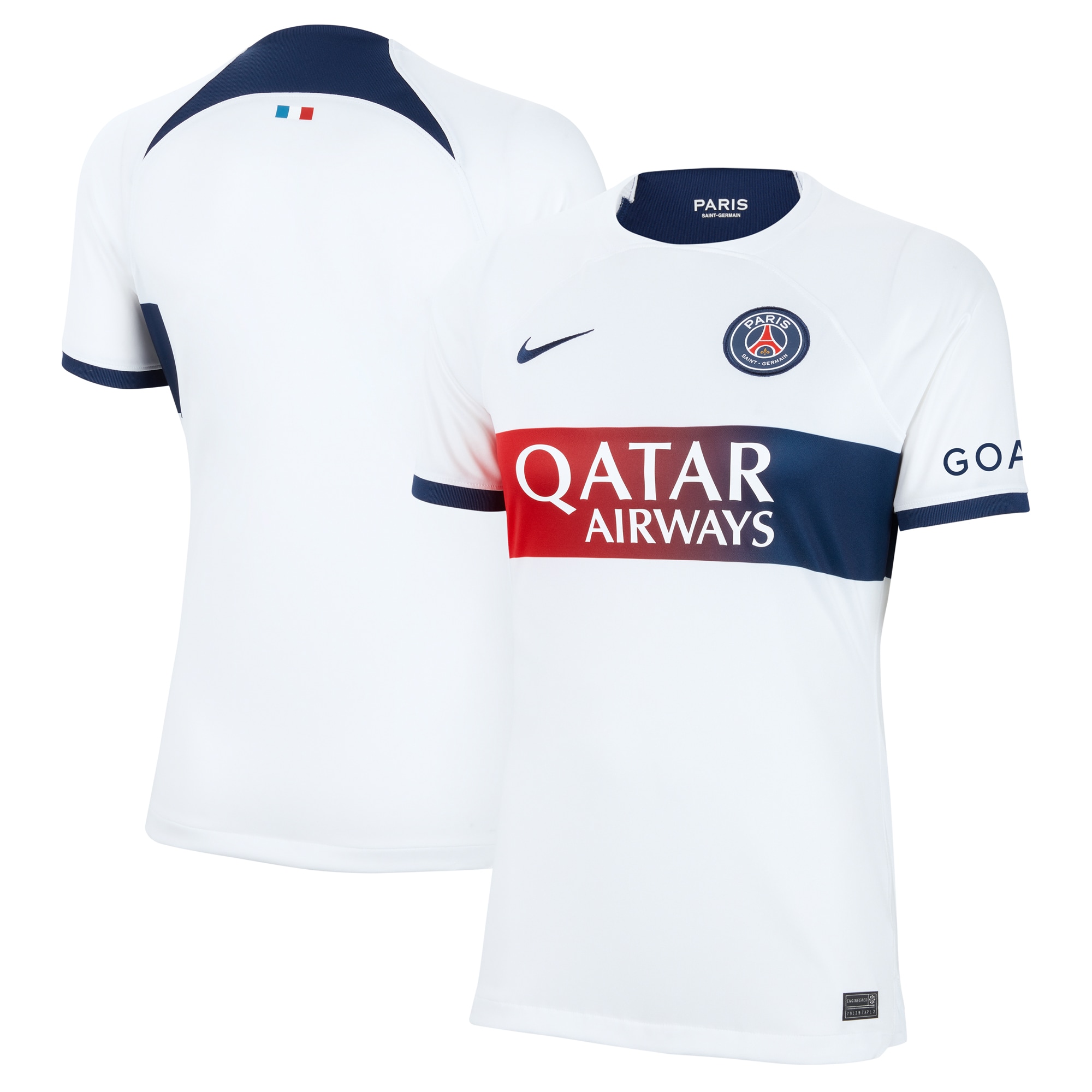 Paris Saint-Germain Women's 2023/24 Away Stadium Replica Jersey – White