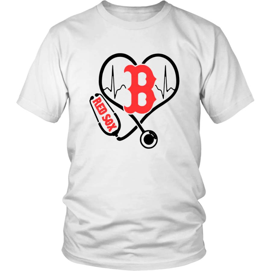 Nurse Boston Red Sox Heart T-Shirt