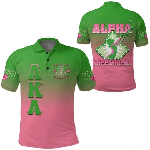 Alpha Kappa Alpha Gradient Polo Shirts