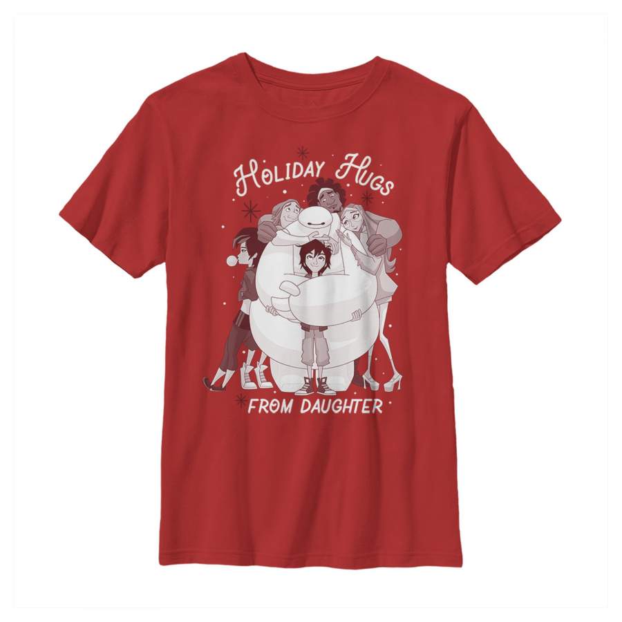 Big Hero 6 Boy’s Holiday Hugs From Daughter  T Shirt