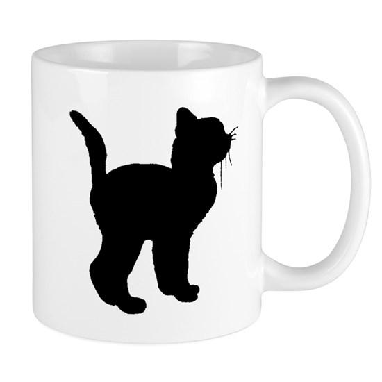 Kitten Silhouette Mug