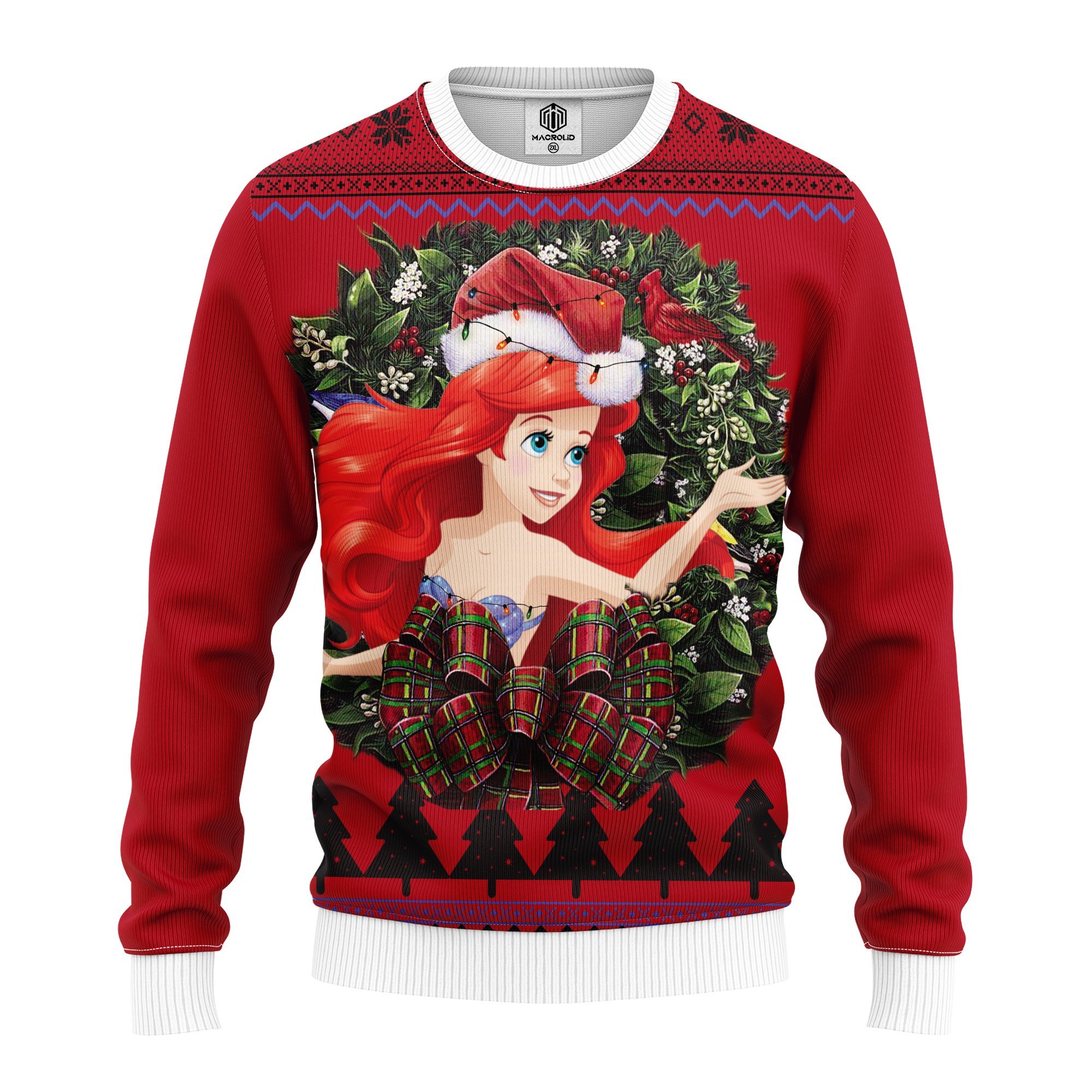 Ariel The Little Mermaid Noel Mc Ugly Christmas Sweater – thanksgiving gift