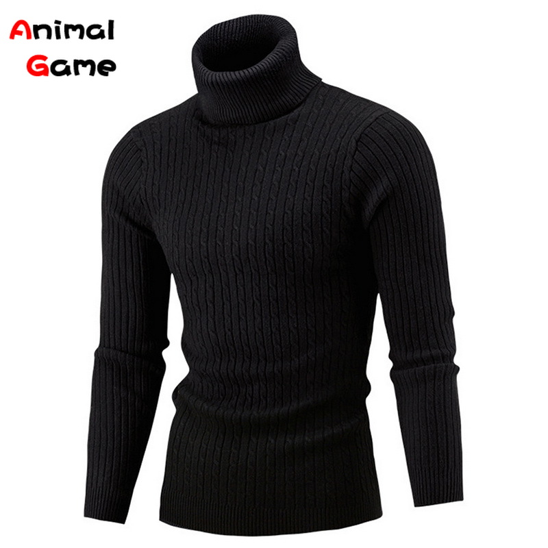 Winter Warm Turtleneck Sweater Casual Men’s Rollneck Warm Knitted Sweater Keep Warm Men Jumper Knit Woolen Sweater alx