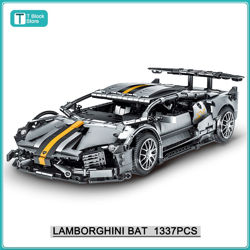 Technical Bugatti Sports Racing Building Block Compatible with Lego Lamborghini Models High-Tech Cars Bricks Toys for Boys Gifts alx