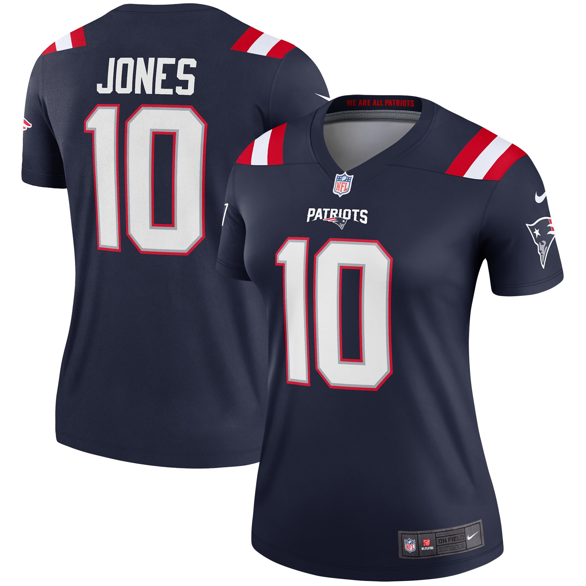 Mac Jones New England Patriots Women's Legend Jersey – Navy