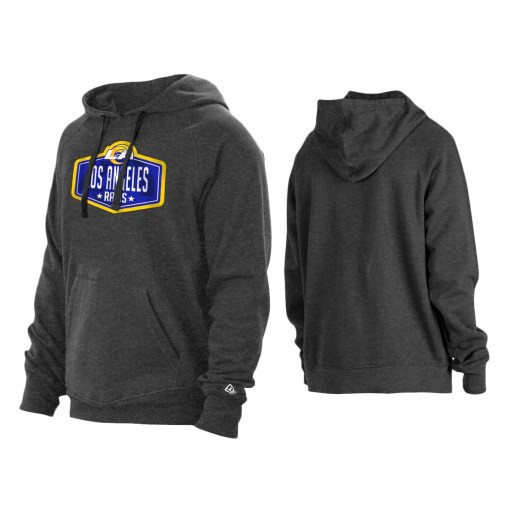 2021 Draft Los Angeles Rams Charcoal Hook Hoodie Los Angeles Rams Charcoal Hoodie