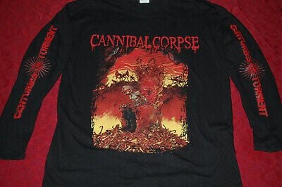 Cannibal Corpse Long Shirt 2008 M Vintage Death Metal Morbid Angel Bolt Thrower 4418