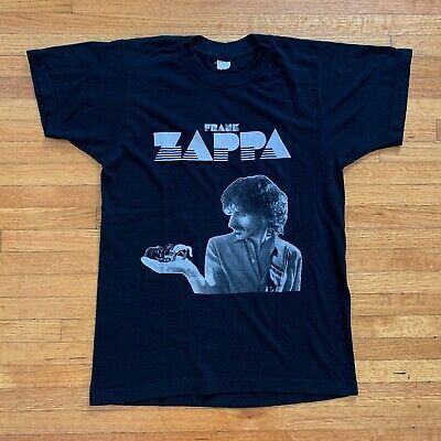 1980 Vintage 80s Frank Zappa Concert Tour T-shirt  Sz S Rare Band Tee 70s 5813