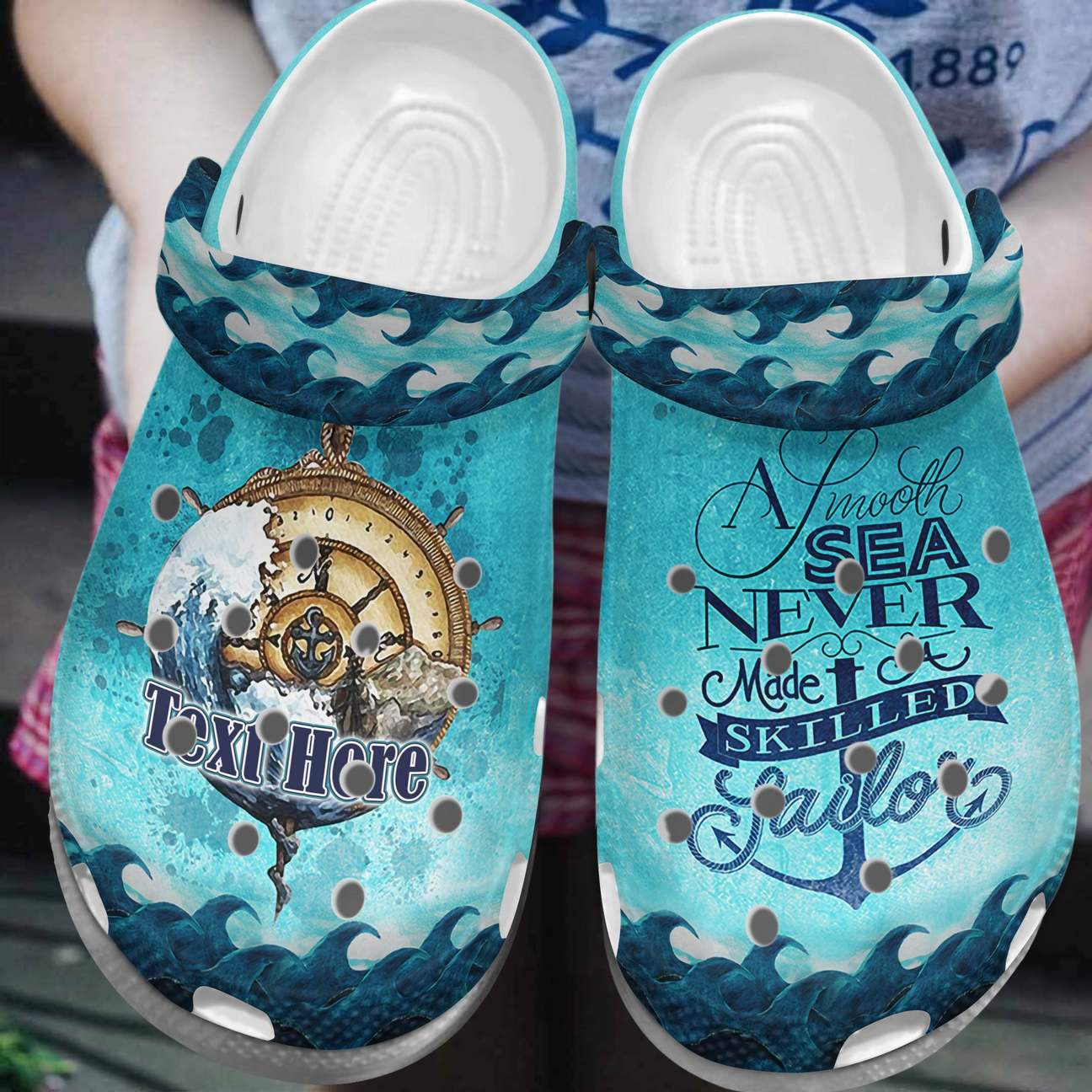 Sailor Personalized Clog, Custom Name, Text, Color, Number Fashion Style For Women, Men, Kid, Print 3D A Skilled Sailor