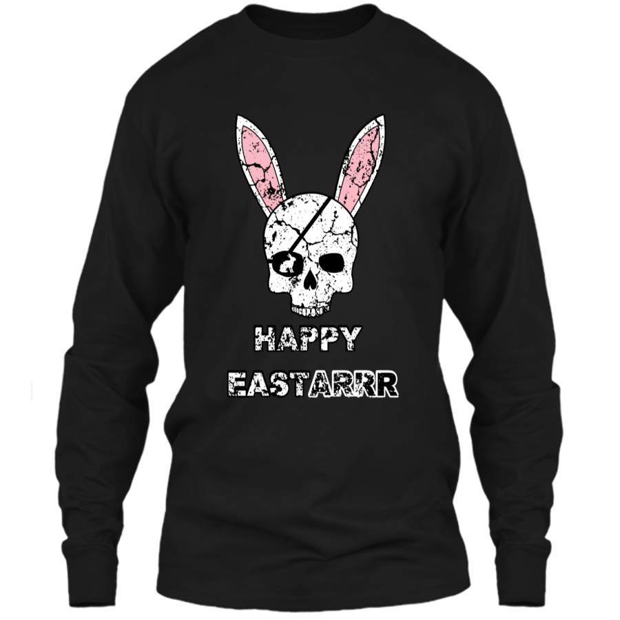 Cool Kids Easter Shirt Rabbit Pirate Skull Tee Boys & Girls LS Ultra Cotton Tshirt