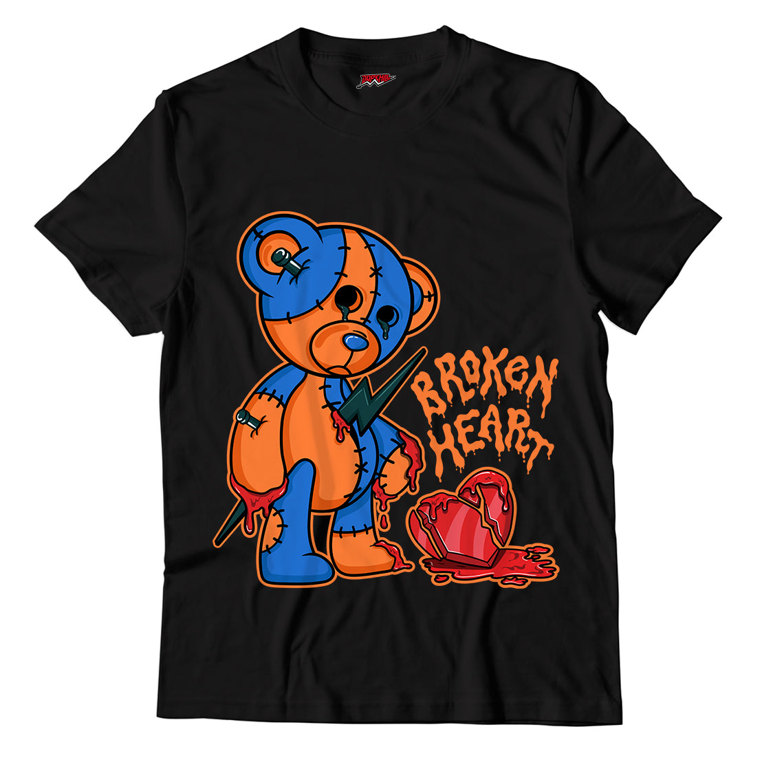 Broken Heart Unisex T-Shirt Match Yz Boost 700 Bright Blue