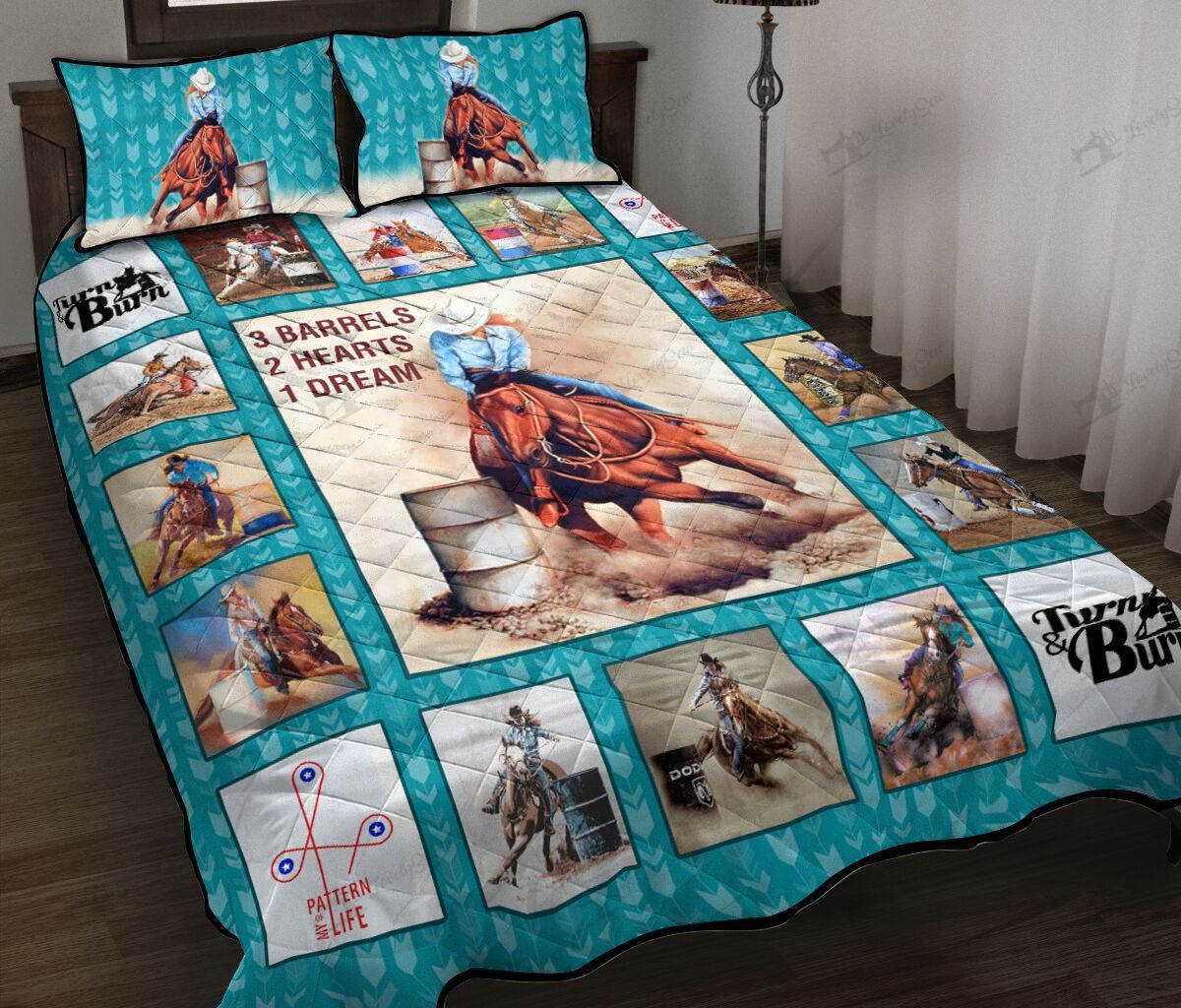 Barrel racing Quilt Bed Set & Quilt Blanket DVE20110512-DVQ20110512