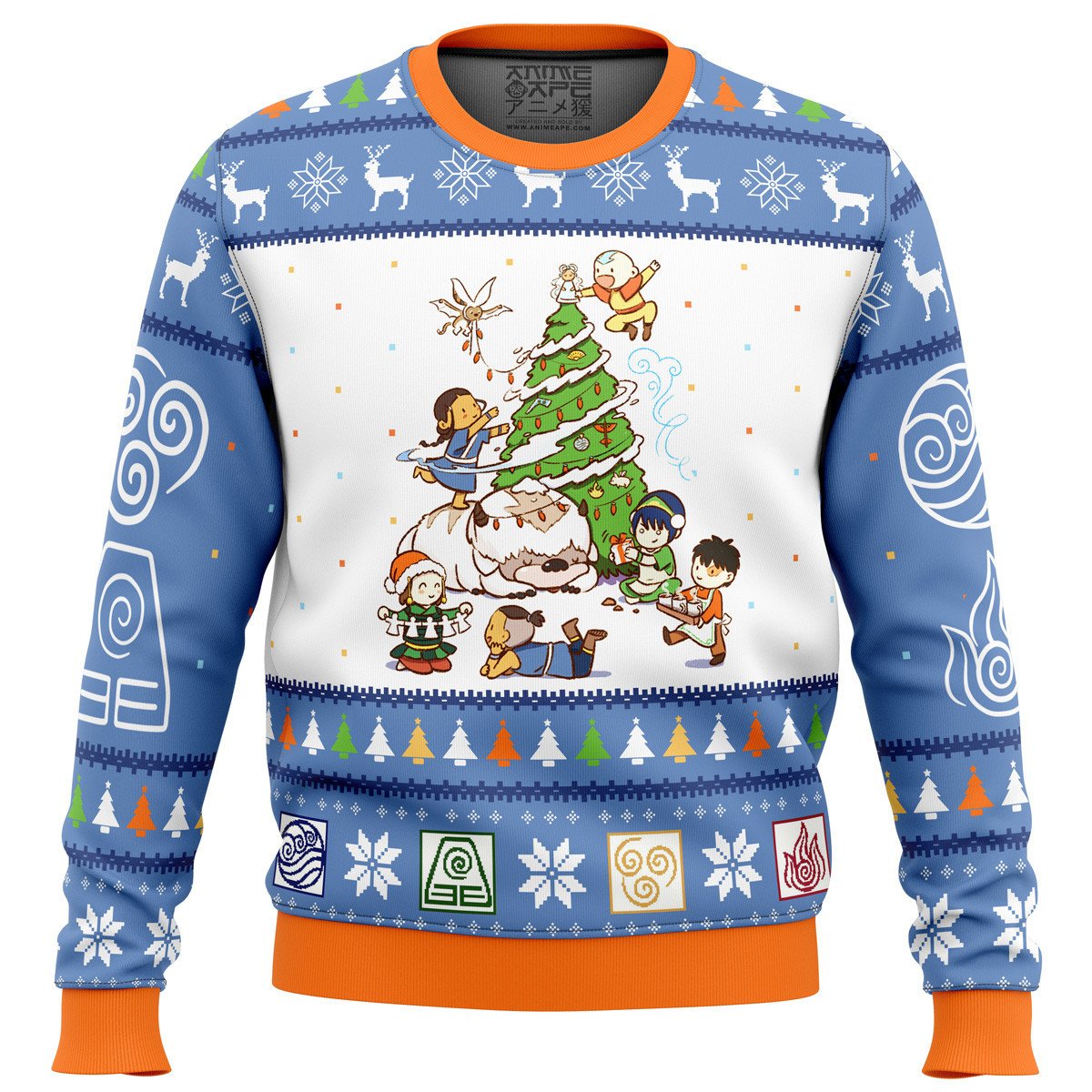 Avatar The Last Airbender Christmas Time Ugly Christmas Sweater