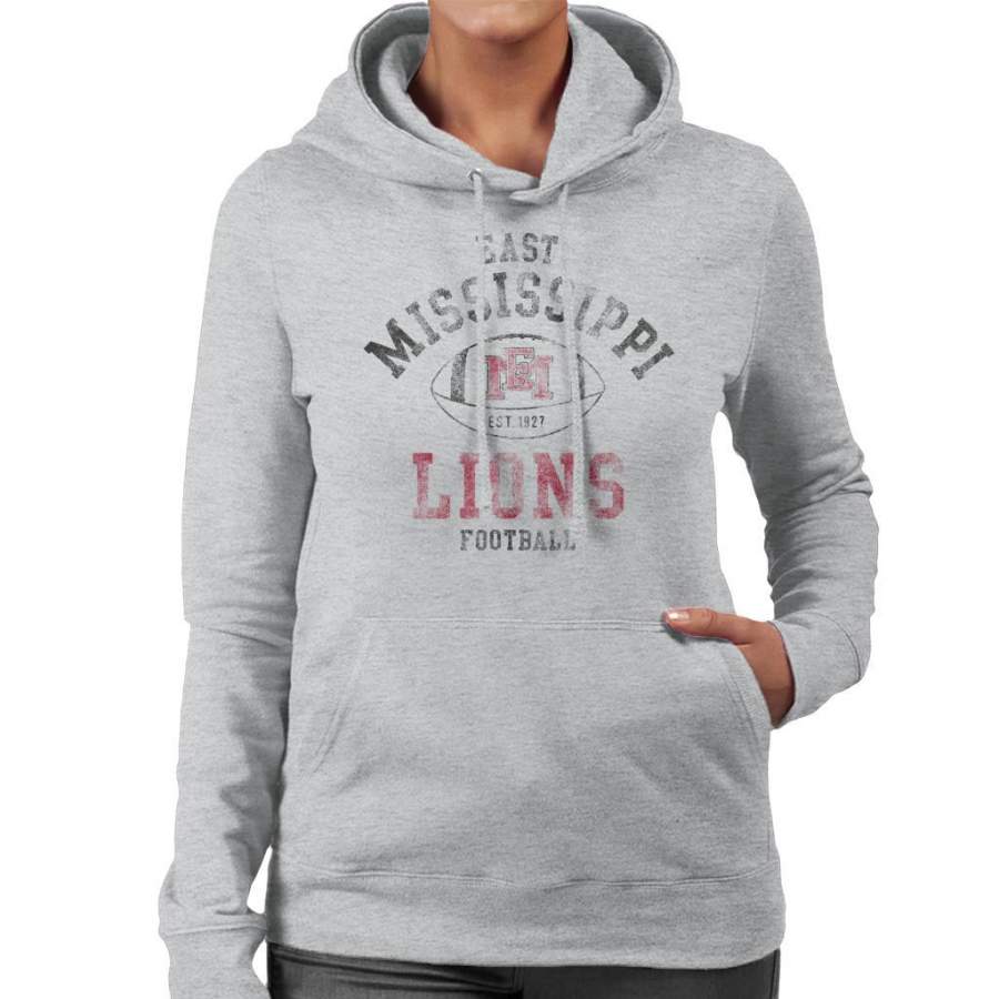 East Mississippi Community College Lions Football Women’s Hooded Sweatshirt