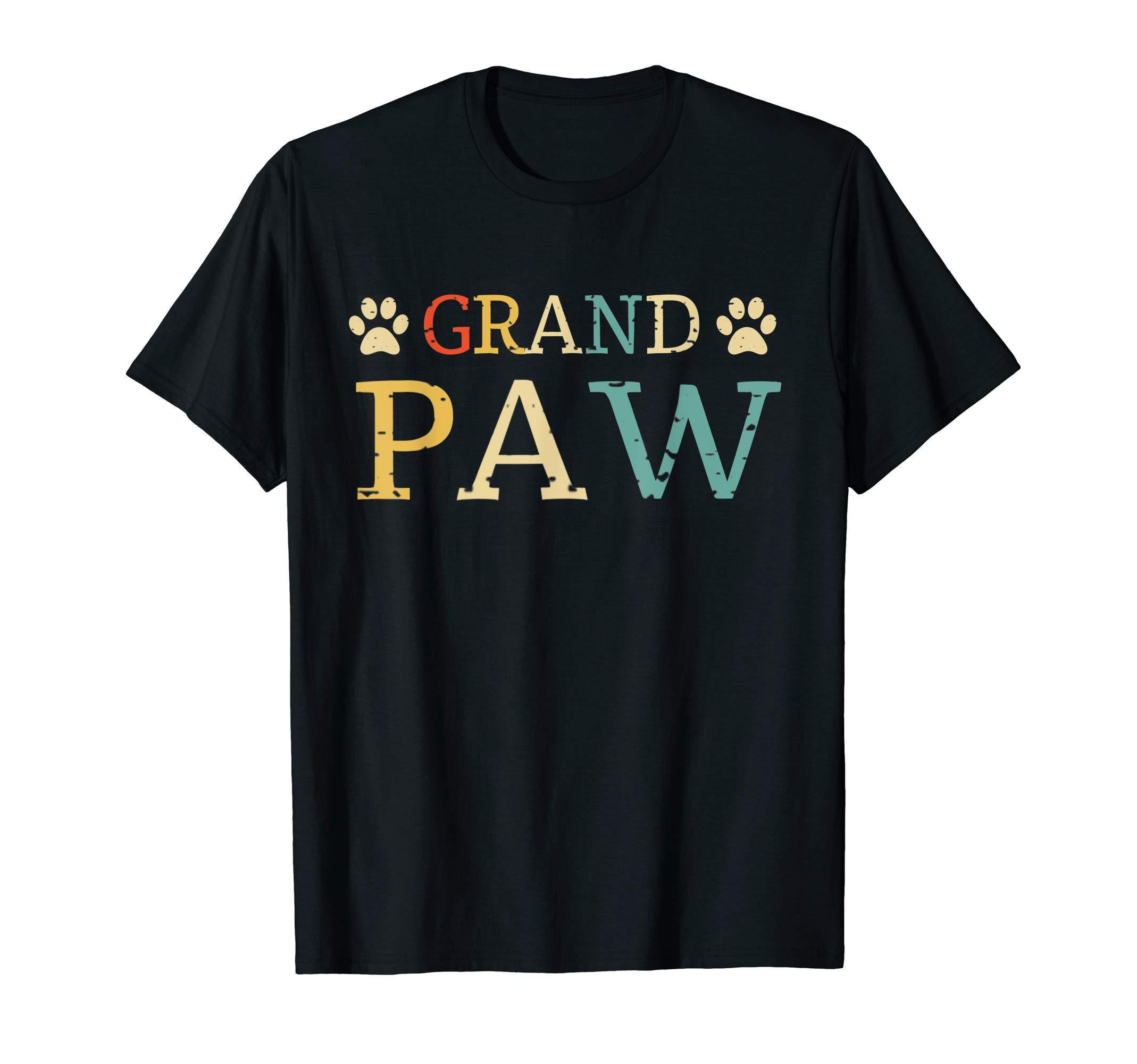 Dog Grand Paw Puppy Lovers Vintage Funny Tee T-Shirt