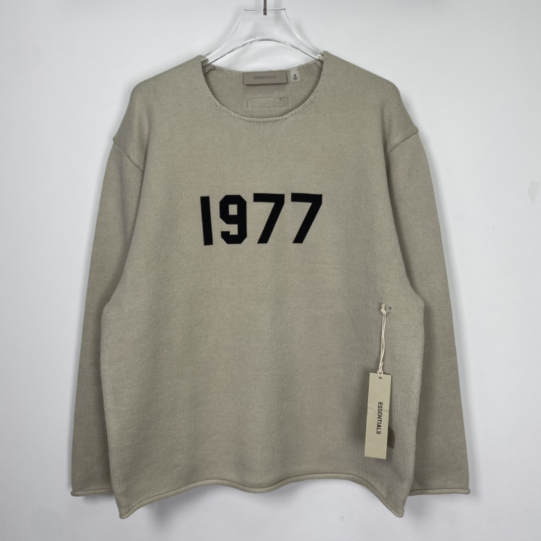 Best Quality 8th Collection Streetwear 1977 Emboridery Letter Sweaters Hip hop Streetwear Knit Hoodies Pullover Loose Oversized alx