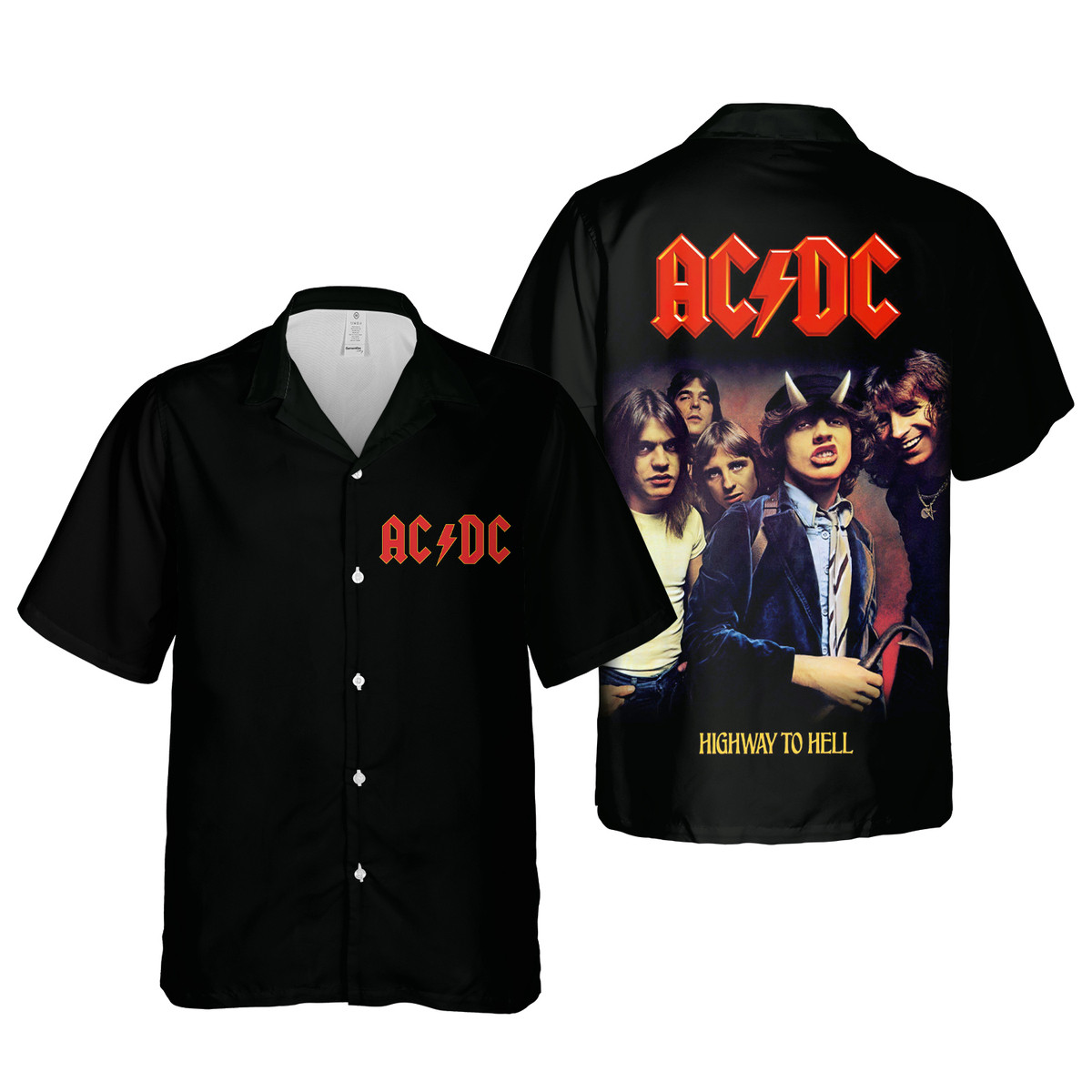 Ac&Dc Merch Highway To Hell Cuban Shirt Premium Hawaiian Shirt