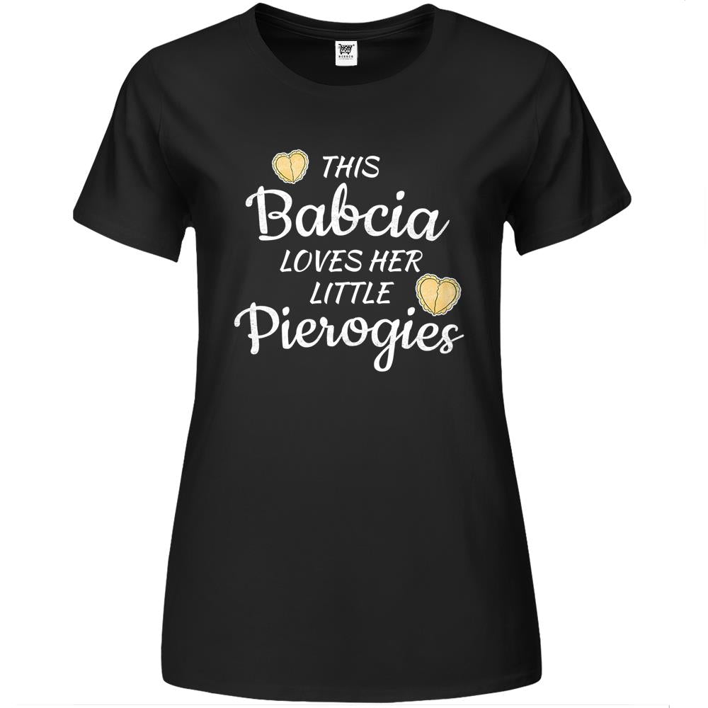 Womens Polish Babcia Grandma Loves Little Pierogies Mother’S Day Premium Womens T Shirts