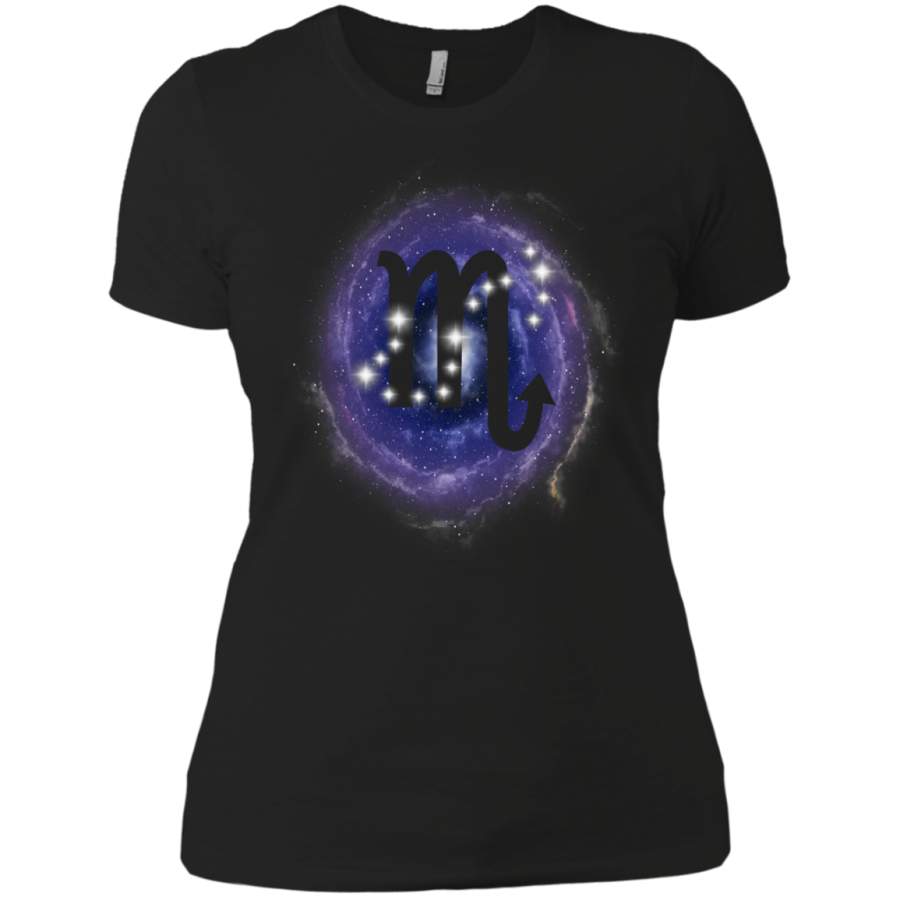 AGR Scorpio Zodiac Sign Stars Constellation on Nebula T-Shirt Hoodie Long sleeve Sweatshirt