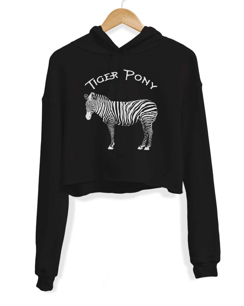 Women’S | Tiger Pony | Crop Hoodie