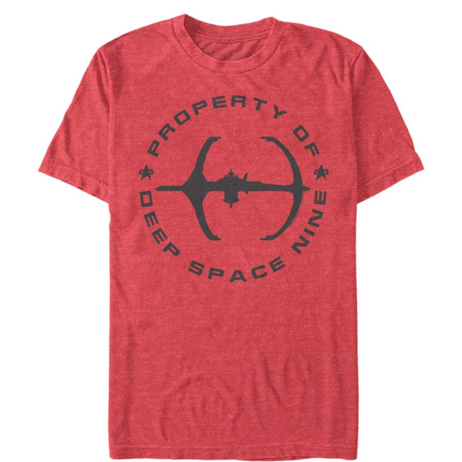 Star Trek Men’s Property of DS9 Space Station  T Shirt