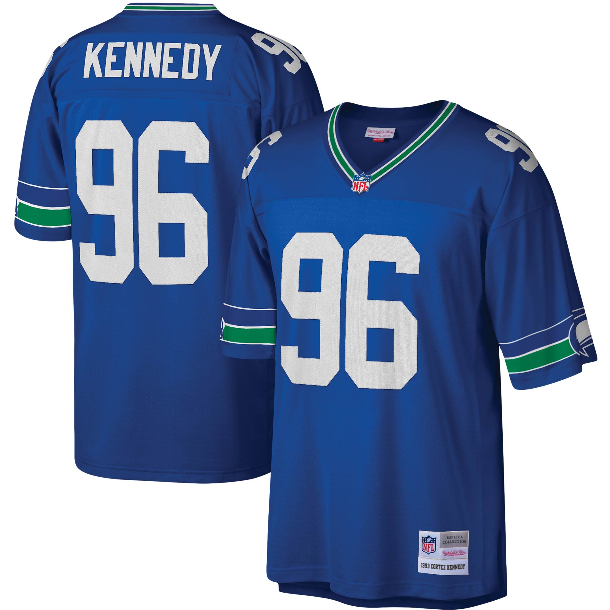 Men’s Seattle Seahawks Cortez Kennedy Mitchell & Ness Royal Legacy Jersey