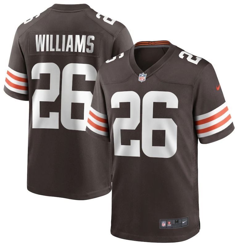 Cleveland Browns Damien Williams #26 NFL 2020 Black Jersey Jersey